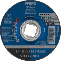 Disc de debitare X-LOCK SG STEELOX pentru otel, inox, 125x2,4mm, drept, PFERD