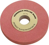 Piatra abraziva ptr polizor, corindon nobil roz, gran.60, 175x25mm, gaura 32mm, duritate M, MULLER