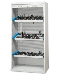 Dulap depozitare suporturi CNC T500 cu usa tip rulou, din plastic, R 36-16, 1000x500x1950mm, BEDRUNKA
