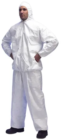 Jacheta de protectie cu fermoar si gluga, alba, Marime M, Tyvek® 500 DuPont™