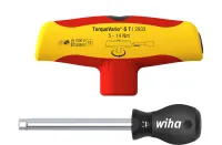 Wiha Torque screwdriver with T-handle TorqueVario®-S T electric 5-14 Nm variably adjustable torque limit 5 - 14 (43177)