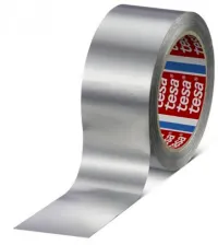 tesa 60650 argint, 50 m, 38 mm bandă adezivă aluminiu 50 fără căptușeală