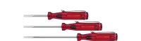 Wiha Pocket screwdrivers Slotted transparent-red, with push-on clip 3.0 mm x 40 mm (01537)