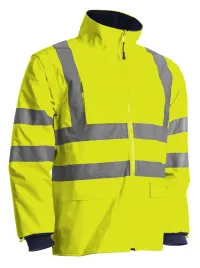 Jacheta de iarna reflectorizanta 4 in 1 KANG KANATA HI-VIZ, marimea 5XL, galben neon / verde, COVERGUARD 