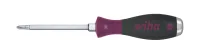 Wiha Screwdriver MicroFinish® Phillips with one-piece hexagonal blade and solid steel cap PH1 x 80 mm (29149)