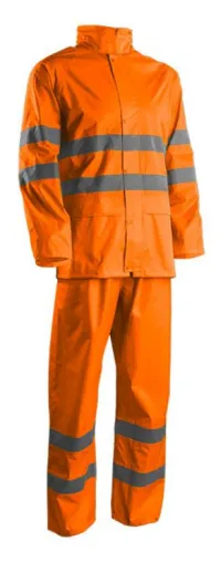 KAWA Set îmbrăcăminte de ploaie Orange HV - 2XL
