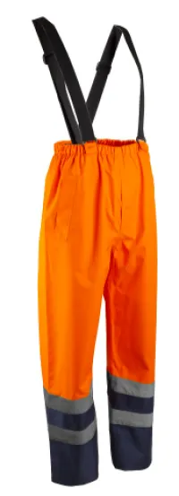 HYDRA Galben Pantaloni de ploaie Orange HV-Navy - S