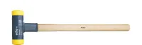 Wiha Soft-faced hammer dead-blow with hickory wooden handle, round hammer face 25, 320 mm (02092)