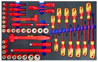 KL-4600-200-1 VDE-Werkzeugsortiment, Steckschlüssel + Schraubendreher