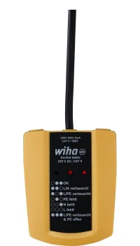 Wiha Socket tester 230 V AC, CAT II (45220)