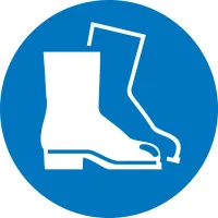 Semn obligatoriu Fol pantofi de protectie D200mm