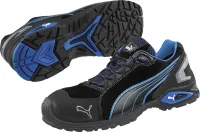 Pantofi de protectie cu bombeu, Rio Black Low 642750, S3 SRC, negru-albastru, mărimea 41, PUMA®