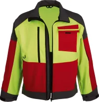 Jachetă softshell ForestJackRed, mărime 3XL, roșu/anth./galben