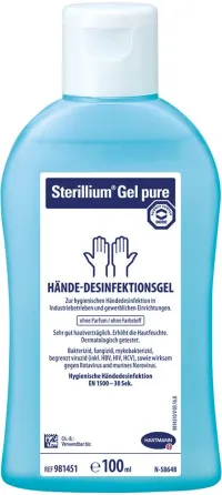 Dezinfectarea mainilor Sterillium Gel Pure, 100ml
