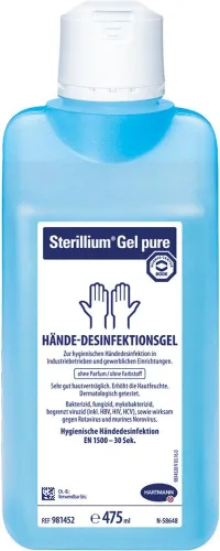 Dezinfectarea mainilor Sterillium Gel Pure, 475ml