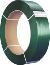 Banda plastic PET verde 13x0,6 mm, rola de 2500 m
