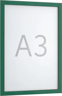 Rama DIN A3 307x430 mm, seminal verde