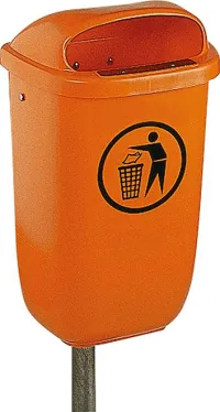 Coș de gunoi 50 l plastic portocale
