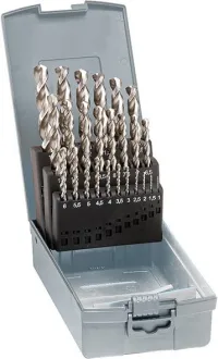 Set burghie elicoidale HSS-Co5, tip Ti, Ø 1-5.9mm, increment 0.1mm, 50 buc, DIN338, GUHRING