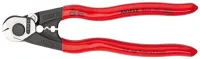 Foarfeca pentru cabluri de sarma, 190mm, Ø taiere sarma 5mm, manere cu protectie plastic, KNIPEX