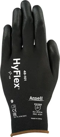 Handschuh HyFlex 48-101,schwarz, Gr.7