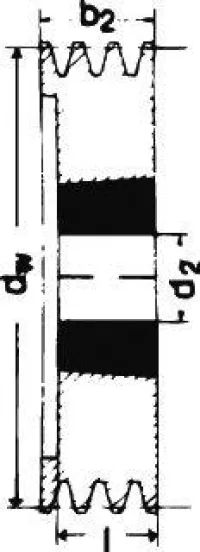Scripete cu caneluri în V SPZ/10, 4 caneluri, 85 mm, bucșă conică 1610