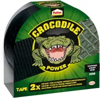 Bandă adezivă Pattex Crocodile neagră 20m