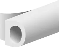 Dichtungband Ellenflex D-Profil, weiß Br8 x L7,5mtr, Sp-maß 4-6