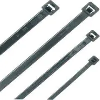 Nailon - legături de cablu negru 200 X 4,8, rezistent la UV, 100 buc SB