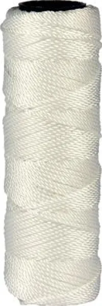 Snur de perete din nailon alb 1,3mmx50m pe bobină