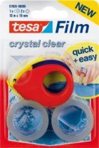 tesafilm cu mini dozator 2 role. 10m:19mm cristal
