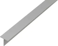 Profil T din aluminiu 1000/15x15mm, de culoare argintie