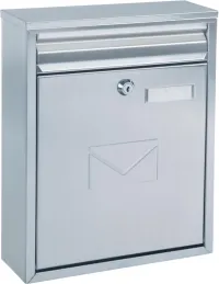 Cutie poștală Como din oțel inoxidabil