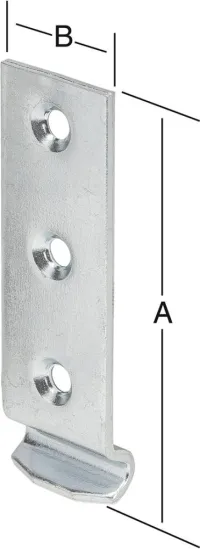 Cârlig de închidere manivela 46x18 mm oțel inoxidabil
