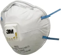Masca de protectie respiratorie 8822, pentru praf fin, cu supapa expirare, protectie P2, 3M ™ 