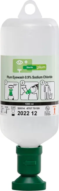 Flacon pentru spălarea ochilor, îmbuteliat, 1000 ml, cu capac antipraf