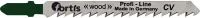 Panza fierastrau pendular pentru lemn, CV, 100/75/4.0, set 5 buc, FORTIS  