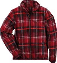 Mărimea jachetei cămașă fleece L în carouri roșii
