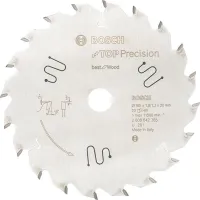 Pânză de ferăstrău circular HM 165x1,8x20mm Z20 W Bosch TOP Precision Wood