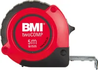 Ruleta cu magnet,  twoCOMP M, 3mx16mm alb BMI