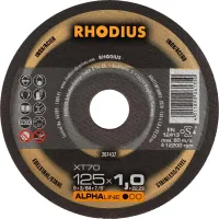 Disc de taiere pentru inox, 115x1,0mm, drept, ALPHALINE, RHODIUS
