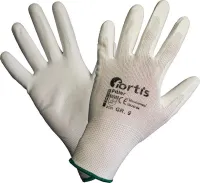 Montator de mănuși, PU/Nylon, alb, mărimea 7 FORTIS