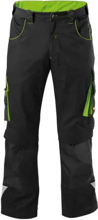 Pantaloni FORTIS H 24, negru/verde lime, marimea 27