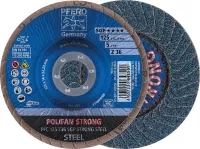 Disc lamelar POLIFAN Z SGP STRONG STEEL pentru otel, 115mm, gran.36, curbat, PFERD