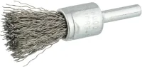 Perie de sarma din inox, tip pensula, cu coada 6mm, diam.10mm, sarma 0,3mm ondulata, Osborn