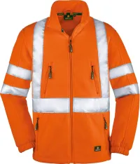 Jachetă fleece Warning Seattle, portocaliu fluorescent, mărimea L
