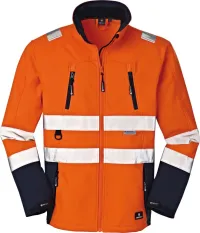 Jachetă Pittsburgh, softshell fluorescent portocaliu/marin, mărime 2XL