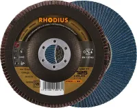 Disc lamelar pentru otel, inox, 125mm, drept, gran.120, zirconu-corindon, PROLINE, Rhodius