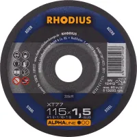 Disc de taiere pentru otel, 115x1,5mm, drept, RHODIUS