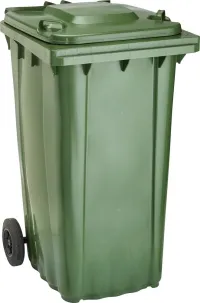 Coș mare de gunoi WAVE 240-l plastic Verde